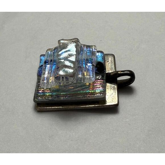 🆕LISTING🆕 Glass Art Setting on Silver Pendu - Picture 2 of 7